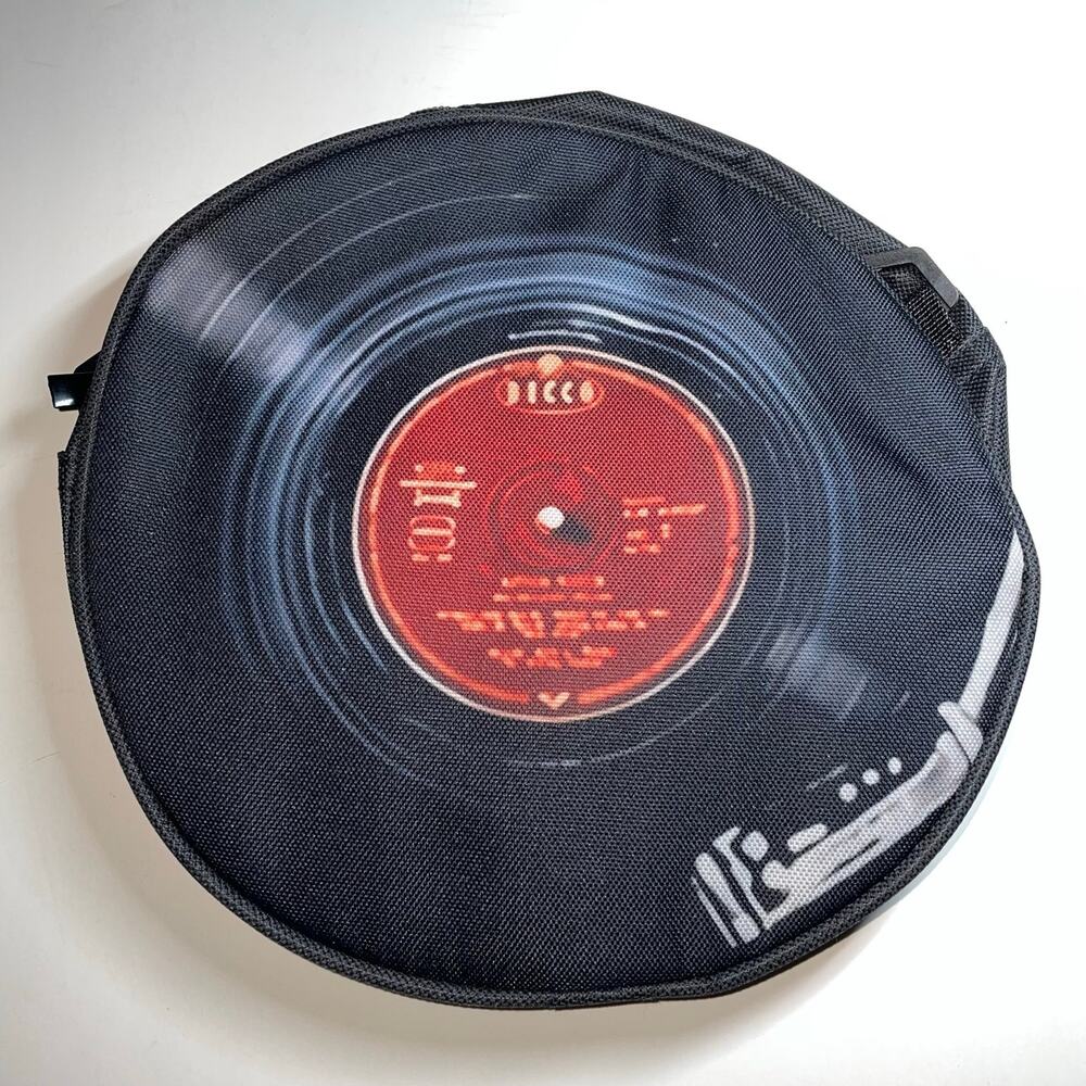 Retro Vinyl Record Player Convertible Crossbody Shoulder Bag Backpack Purse